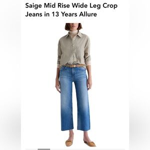 AG Adriano Goldschmied crop Jeans size 24
New with tags style Saige crop